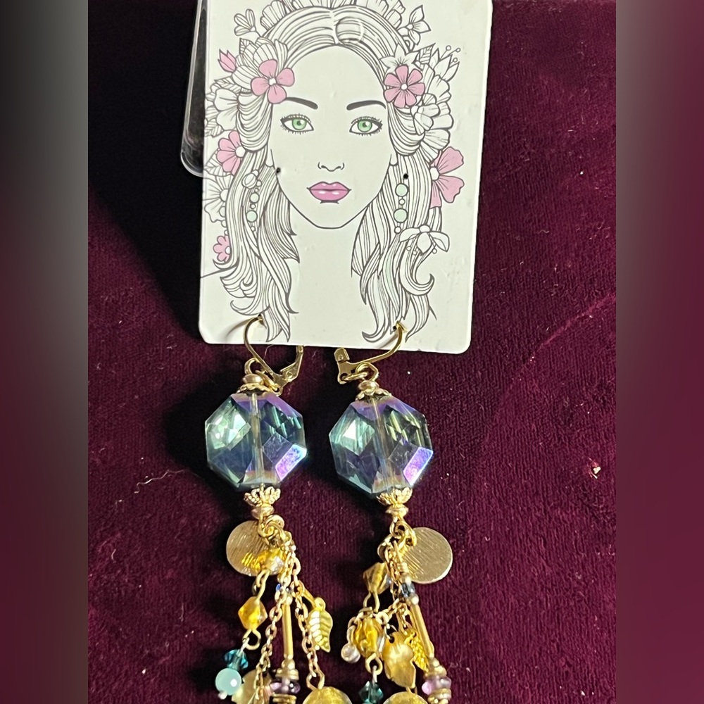 Enchanted Blossoms: Exquisite Gold-Plated Earrings**